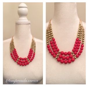 Red/Gold Bead Necklace✨✨